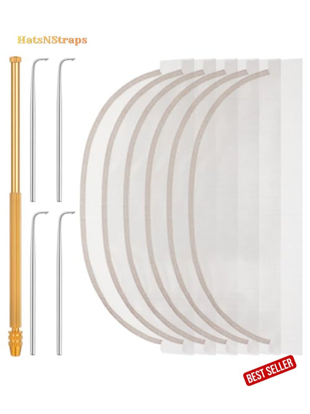 11pc Wig Making Kit Lace Front Closure Tools Ventilating Needles Holder